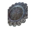 Silver filigree basket-shaped platter from Imperial Russia, ca. 1870