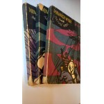 The Mysterious Island, Vols. I–III, by Jules Verne, 1st ed., cover by Zagórski, 1955 /m.