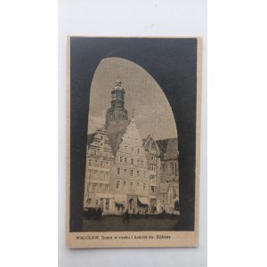 Breslavia: le case sulla piazza del mercato e la chiesa di Santa Elisabetta /m.
