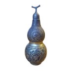 Double Feng Shui gourd, brown, China, 18th century