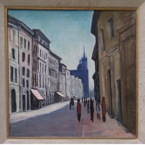 Krakov, ulica Floriańska, Jerzy Adamski, 1976