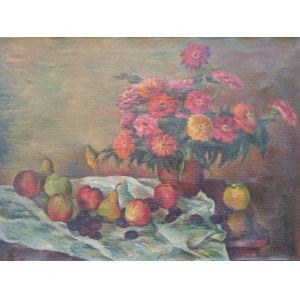 Flowers and Fruit /oil/ Mieczysław Wejman, 1943