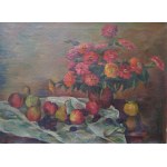 Flowers and Fruit /oil/ Mieczysław Wejman, 1943