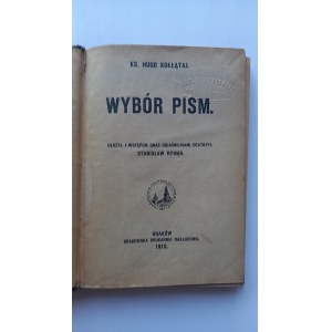 Selezione di scritti di Hugo Kołłątaj, 1912 /m.