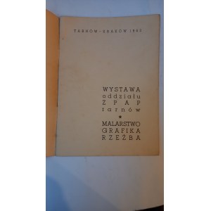 BWA ZPAP Tarnów Mostra CATALOGO 1962 /m.