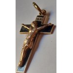 Christ Cross, Gold with Enamel