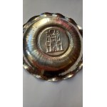 Three-tiered tray with the Poznań coat of arms, Imago Artis, silver, Polish People's Republic
