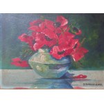 Poppies in a Vase by Borkowski, 1922