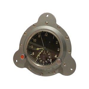 Soviet USSR fighter jet MIG-29 cockpit clock
