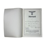 AHNENPASS - Ancestral passport of Aryan roots, Germany