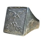Extremely Rare 1930s Luftwaffe Legion Condor Ring 800 Silver