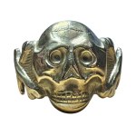Germany brass Totenkopf ring #1
