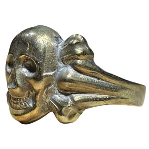 Germany brass Totenkopf ring #2
