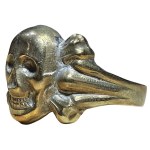 Germany brass Totenkopf ring #2