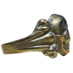Germany brass Totenkopf ring #2