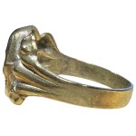 Germany brass Totenkopf ring #2