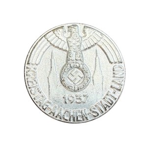 Germany 1937 Kreistag Aachen Stadt Land Tinnie
