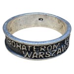 "To the heroes of the Warsaw Uprising in 1944" memory ring