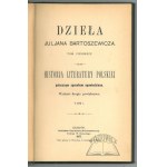 BARTOSZEWICZ, Julijan, A History of Polish Literature Told in an Accessible Manner.