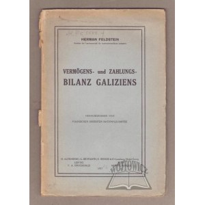 FELDSTEIN, Herman, *The Balance of Wealth and Payments of Galicia*.