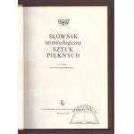 DIZIONARIO terminologico delle belle arti.