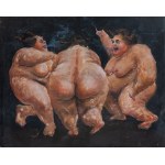 AA - Unidentified Artist, Polish, 20th century, The Three Graces, ca. 1975