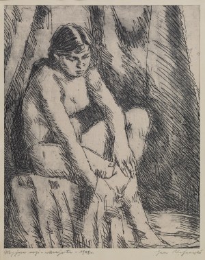 Jan WOJNARSKI (1879-1937), Myjąca nogi, 1928