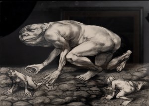 Adam HOFFMANN (1918-2001), Polowanie,1972