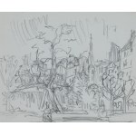 Stefan MROŻEWSKI (189 -1975), Pejzaż miejski, ok. 1950