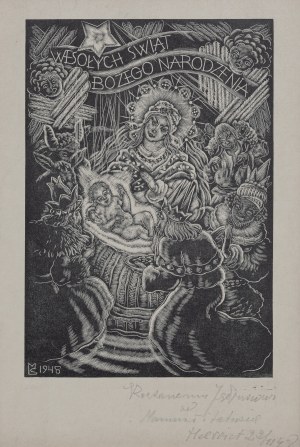 Stefan MROŻEWSKI (189 -1975), Wesołych Świąt, 1948