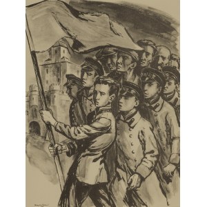 Maria HISZPAŃSKA-NEUMANN (1917–1980), School Strike in Lublin, 1952