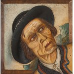 Unknown artist, possibly from the Podhale region?, active in the first half of the 20th century, Head of a Highlander, ca. 1930