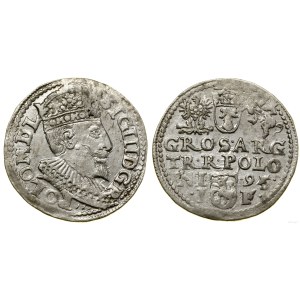 Poland, trojak, 1595, Olkusz