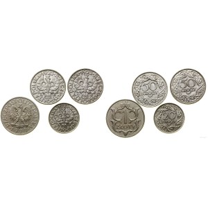 Poland, set of 4 coins, 1923–1929, Warsaw