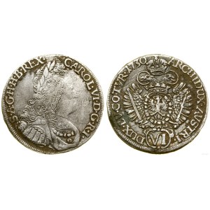 Austria, 6 kreuzer, 1730, Hall