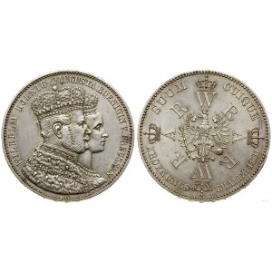 Niemcy, talar koronacyjny (Vereinstaler), 1861 A, Berlin