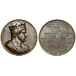 France, medal from the "Monarchs of France" series—Charles the Fat, 1839