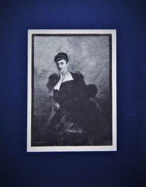 Józef Holewiński(1848-1917), Dama w fotelu, 1922