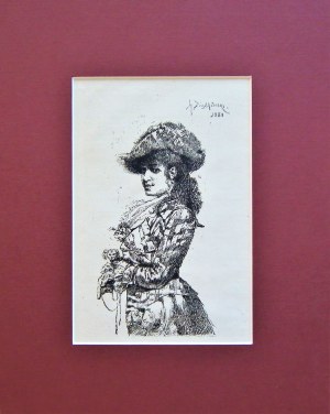 Henryk Piątkowski (1853-1932), Dama z XVIII wieku