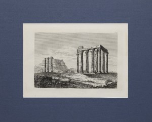 Carl Merkel (1817-1897), Świątynia Jowisza, Ateny, 1856