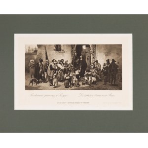 Ludwik Wiesiołowski (1854–1892), Rozdávání almužny v Římě, 1884