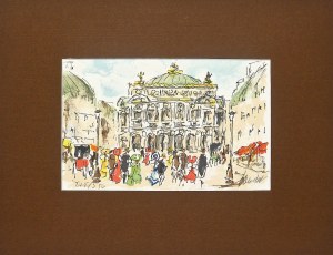 Urbain Huchet (1930 - 2014), Paryż, Plac de la Opera, 1977