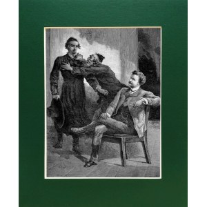 Elwiro Michał ANDRIOLLI (1836-1893), Meir ostrzega Kamiońskiego... z Meir Ezofowicz, drzeworyt 1878