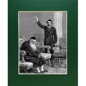 Elwiro Michał ANDRIOLLI (1836–1893), “Meir Reveals a Secret to Saul” from *Meir Ezofowicz*, woodcut, 1878