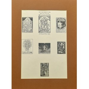 Józef GIELNIAK (1932–1972), Set of 7 bookplates