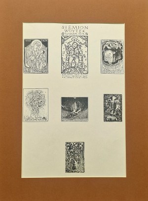 Józef GIELNIAK (1932 - 1972), Zestaw 7 exlibrisów