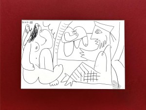 Pablo Picasso (1881-1973), Renedez - vous I z cyklu Les déjeuners I z cyklu 347, 1962