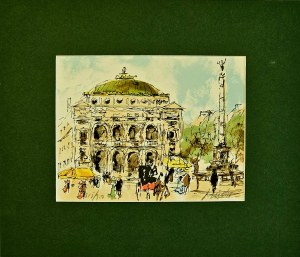 Urbain Huchet (1930 - 2014), Paryż, Plac de la Opera, 1977
