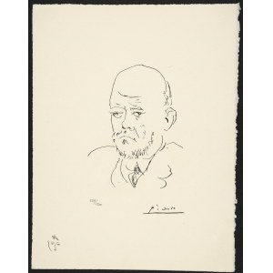Pablo PICASSO (1881–1973), Portrait of Vollard III from the *Vollard Suite* series, 1973