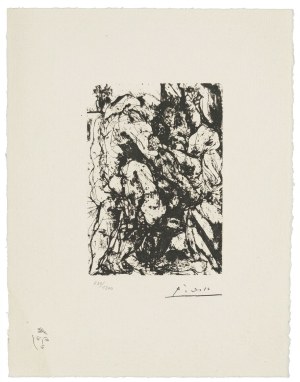 Pablo PICASSO (1881 - 1973), Gwałt pod oknem z cyklu Suita Vollarda, 1973